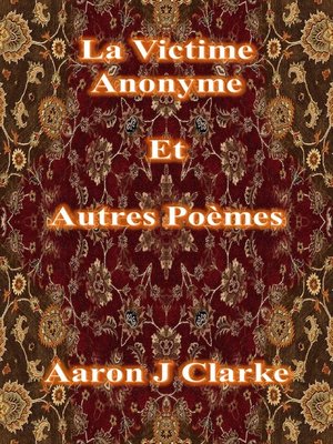 cover image of La Victime anonyme et autres poèmes